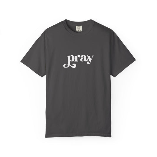 'Pray' Garment-dyed T-Shirt
