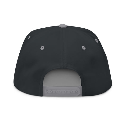 Scriptually Brand Embroidered Flat Bill Cap