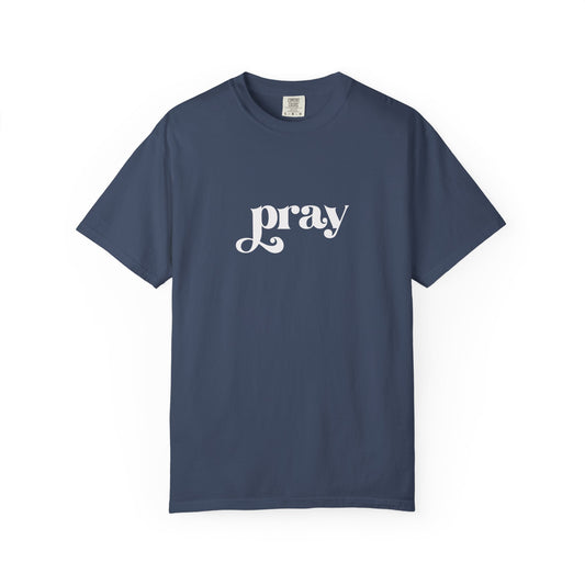 'Pray' Garment-dyed T-Shirt