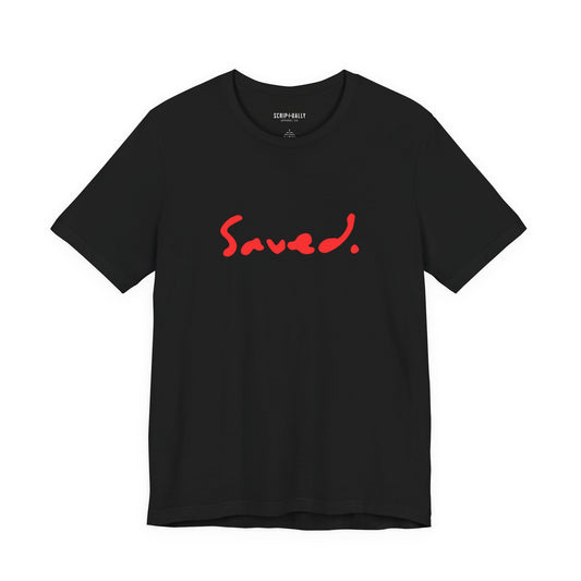 'Saved.' Jersey Short Sleeve T-shirt