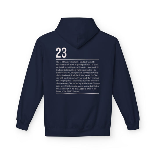 Psalms 23 Hoodie — Inspirational Scripture Fleece Hoodie