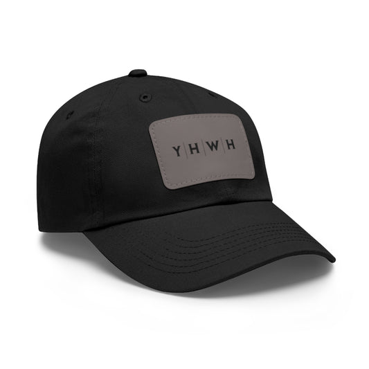 YHWH Hat with Leather Patch (Rectangle)