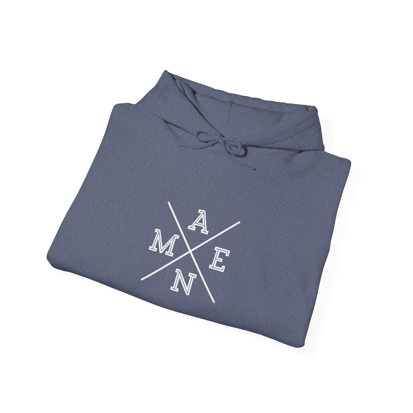 "Amen" Heavy Hooded Sweatshirt Navy
