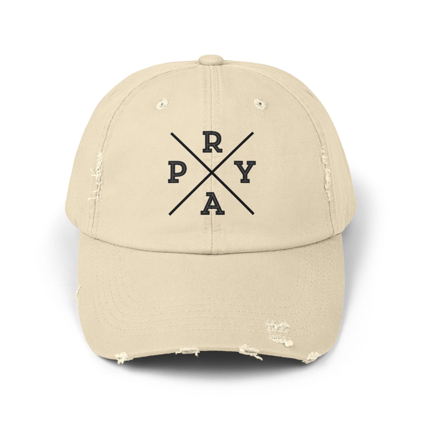 Pray Unisex Distressed Cap