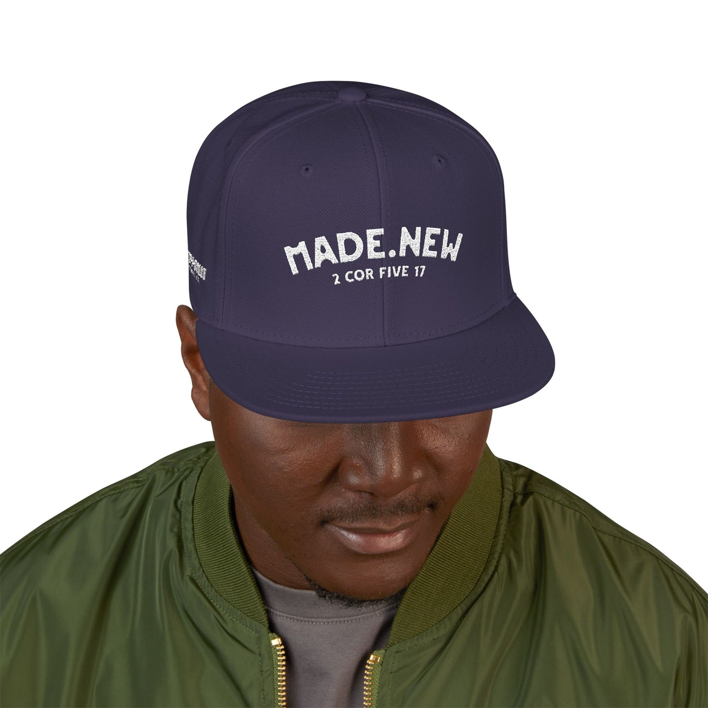 Made New Embroidered Snapback Cap