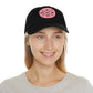 Amen, Dad Hat with Leather Patch (Round)