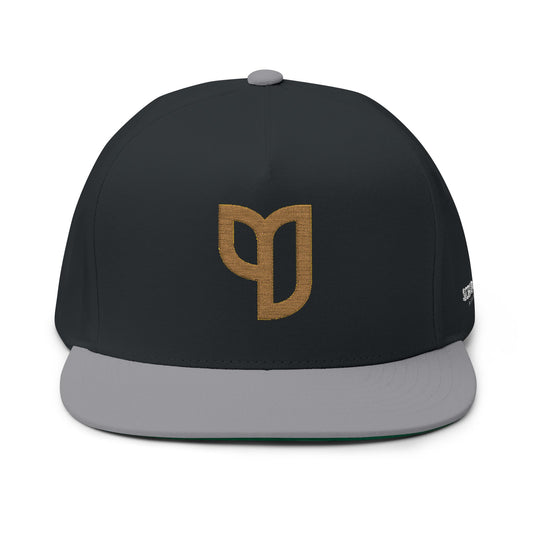 Scriptually Brand Embroidered Flat Bill Cap