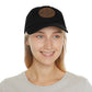 Amen, Dad Hat with Leather Patch (Round)
