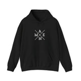 "Amen" Heavy Hooded Sweatshirt Navy