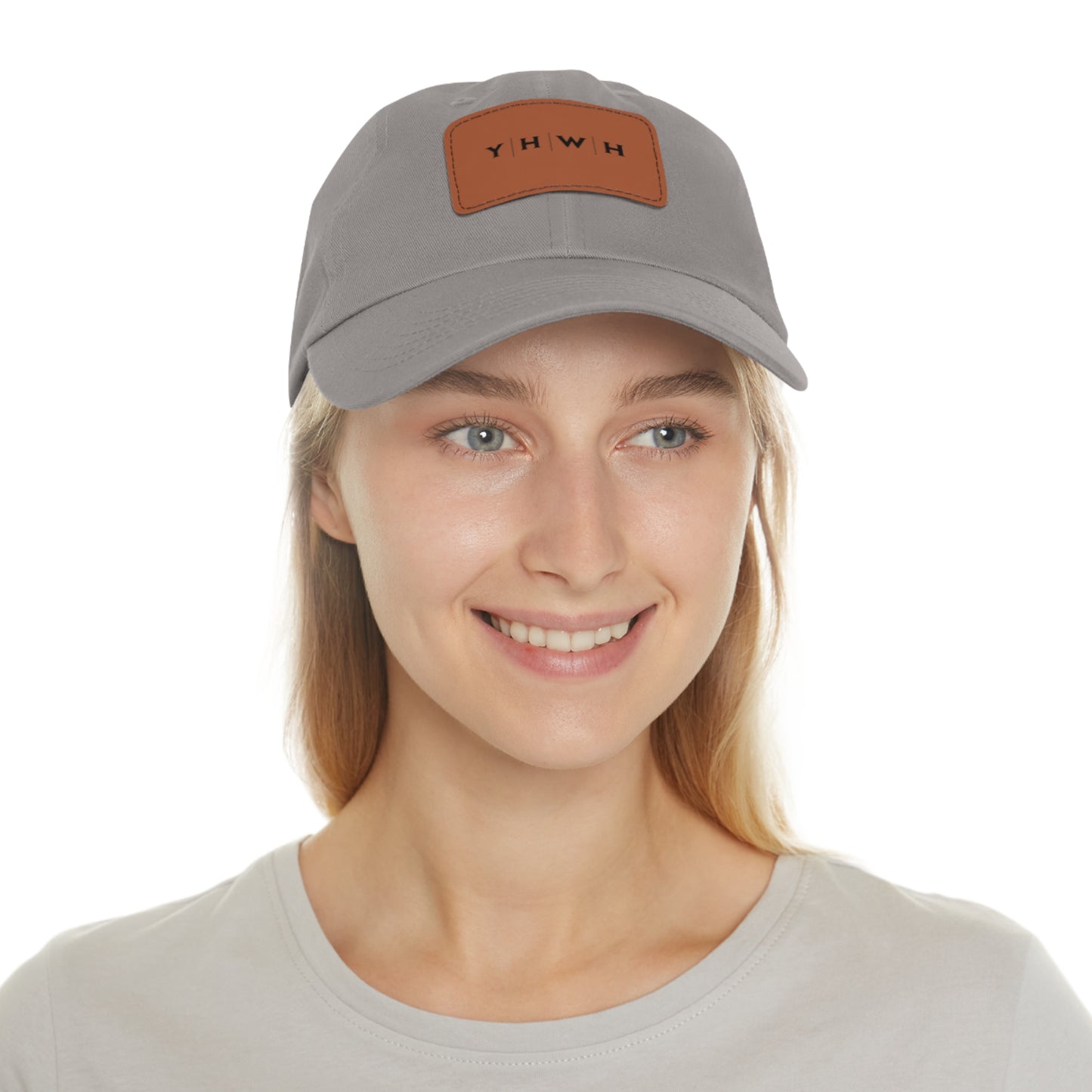 YHWH Hat with Leather Patch (Rectangle)