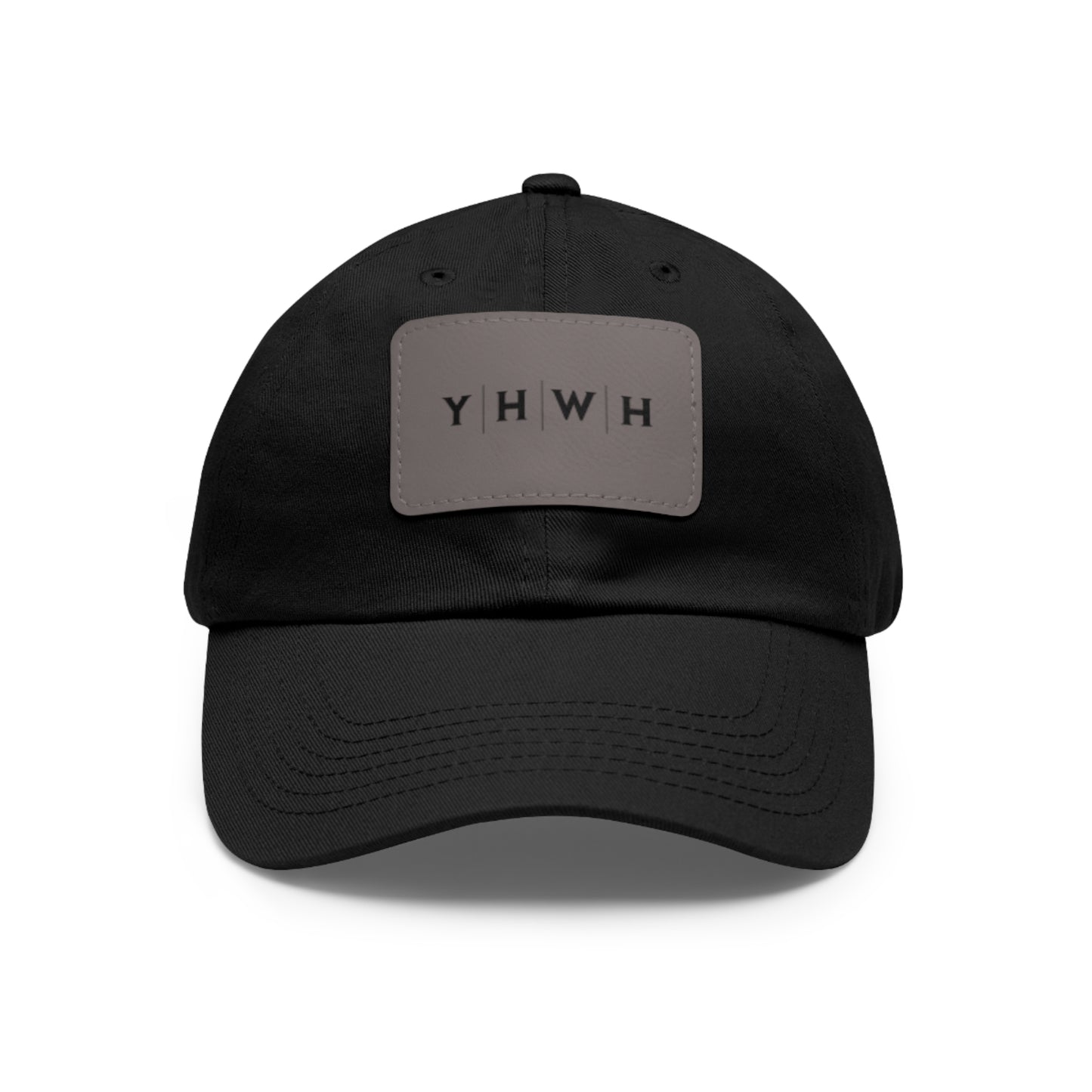 YHWH Hat with Leather Patch (Rectangle)
