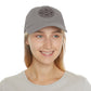Amen, Dad Hat with Leather Patch (Round)