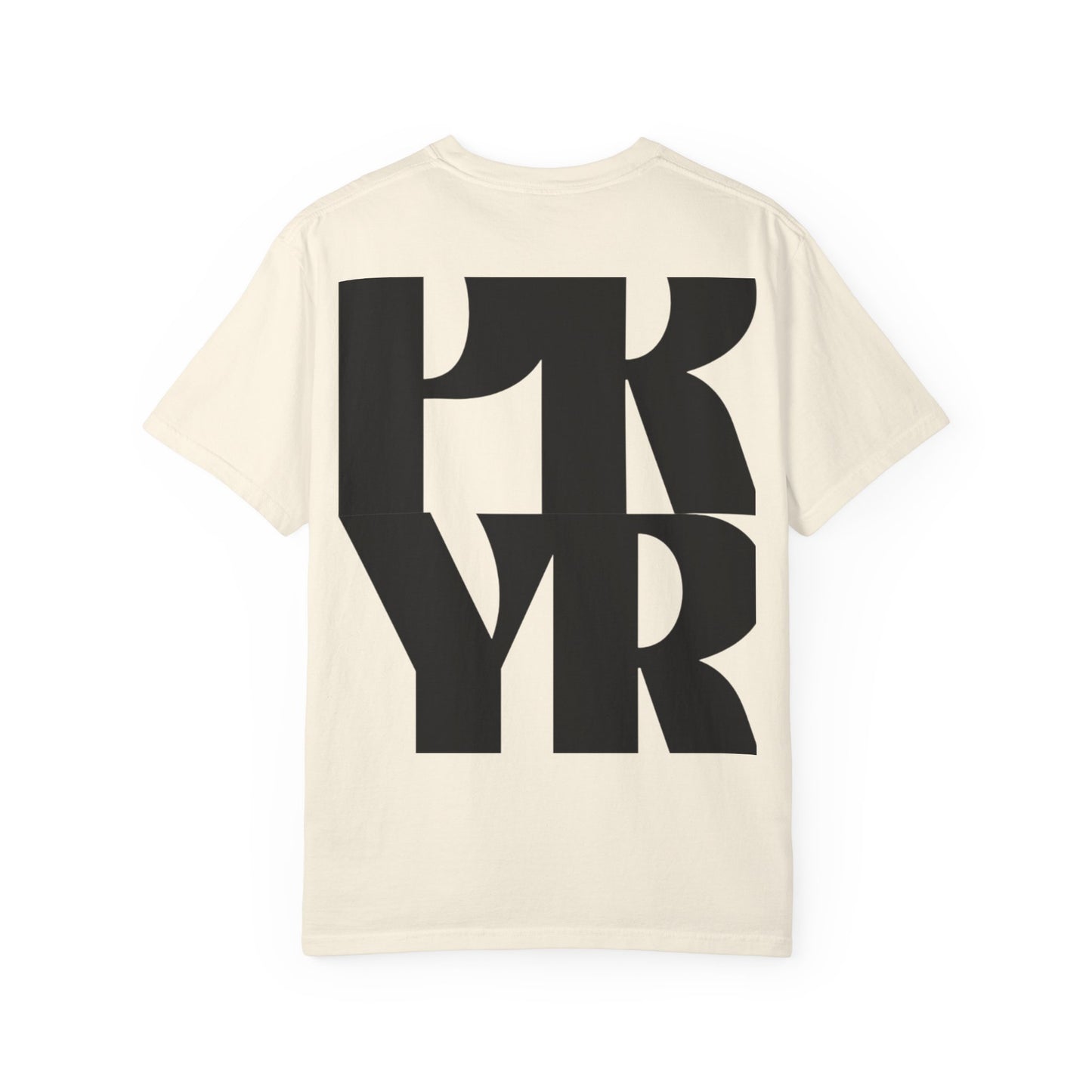 Prayer Graphic T-Shirt — Faith-Inspired Garment-Dyed Tee