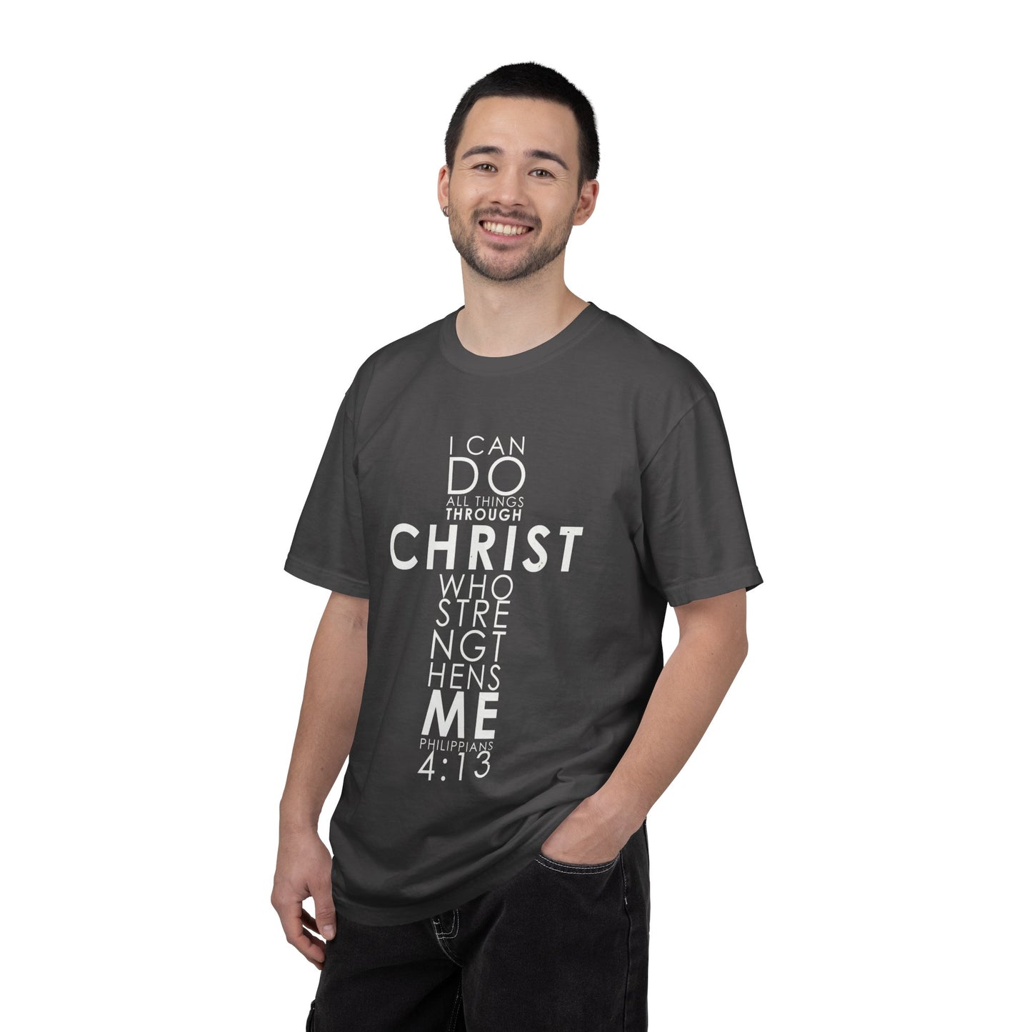 Philippians 4:13 Strength Unisex Garment-Dyed T-Shirt