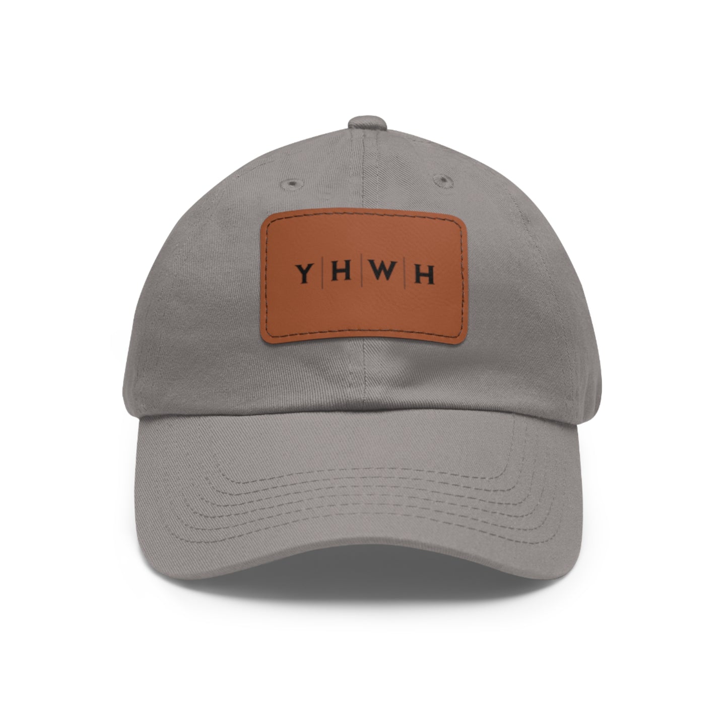 YHWH Hat with Leather Patch (Rectangle)