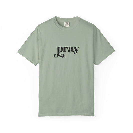 'Pray' Garment-dyed T-Shirt