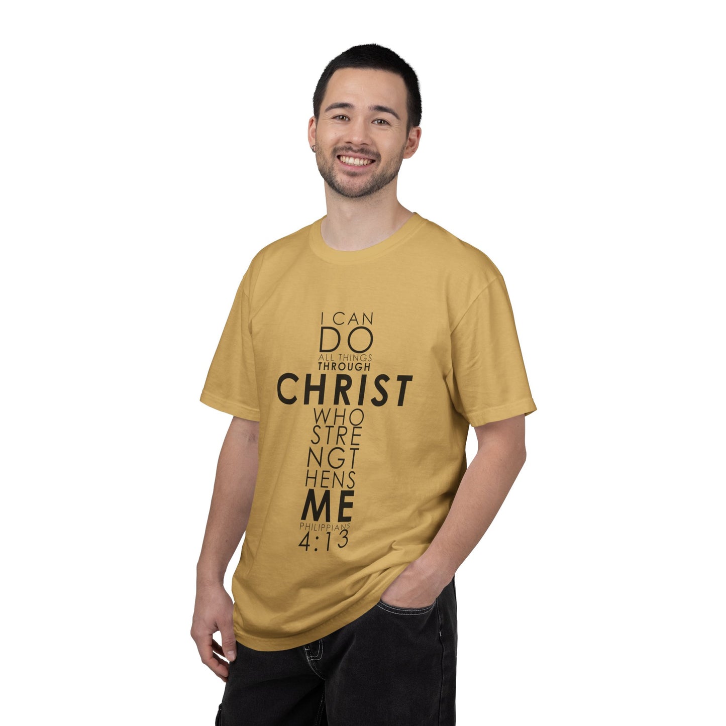 Philippians 4:13 Strength Unisex Garment-Dyed T-Shirt