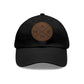 Amen, Dad Hat with Leather Patch (Round)