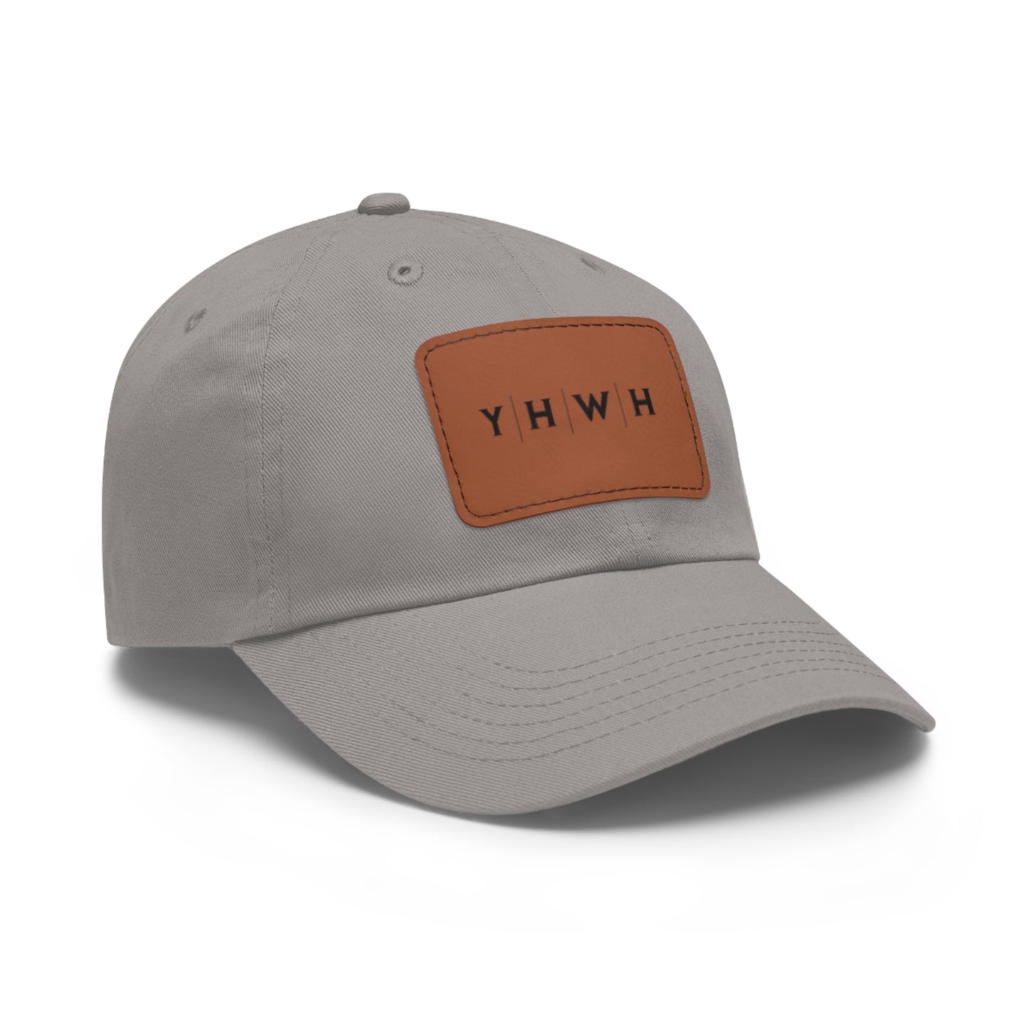 YHWH Hat with Leather Patch (Rectangle)