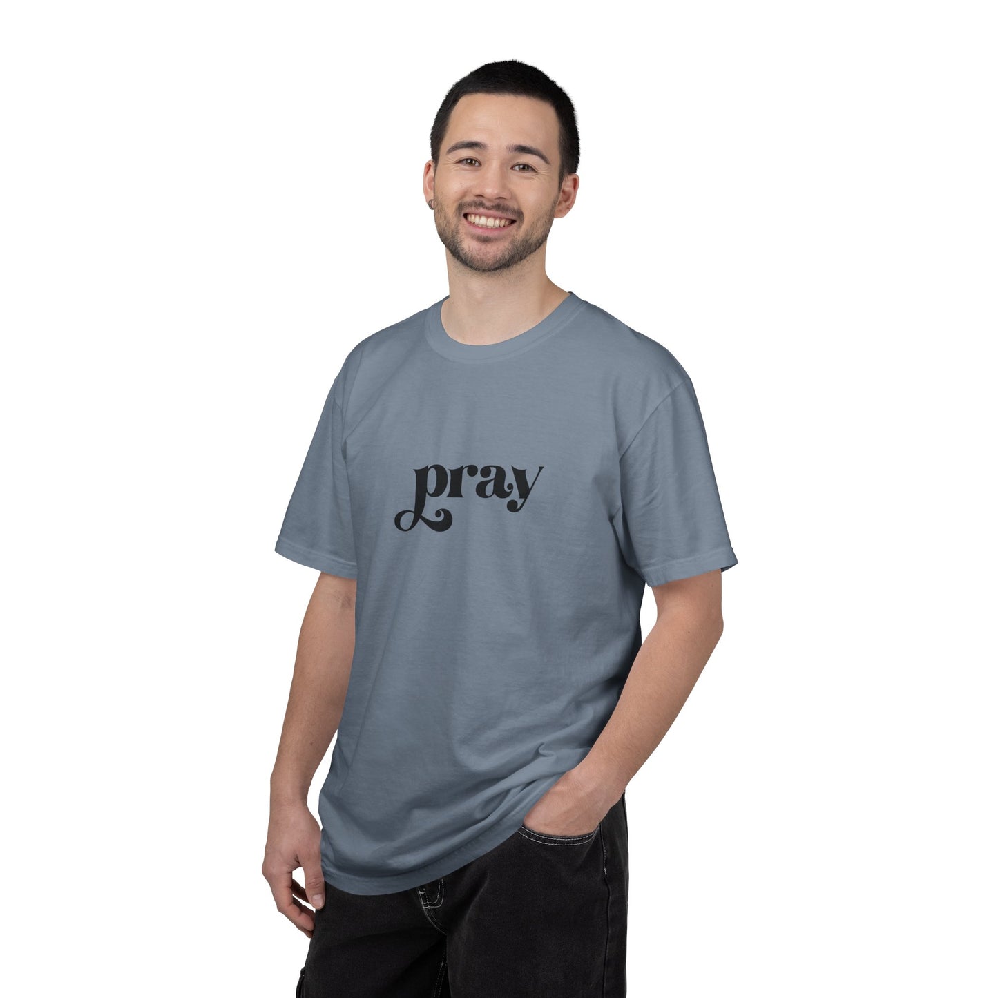'Pray' Garment-dyed T-Shirt