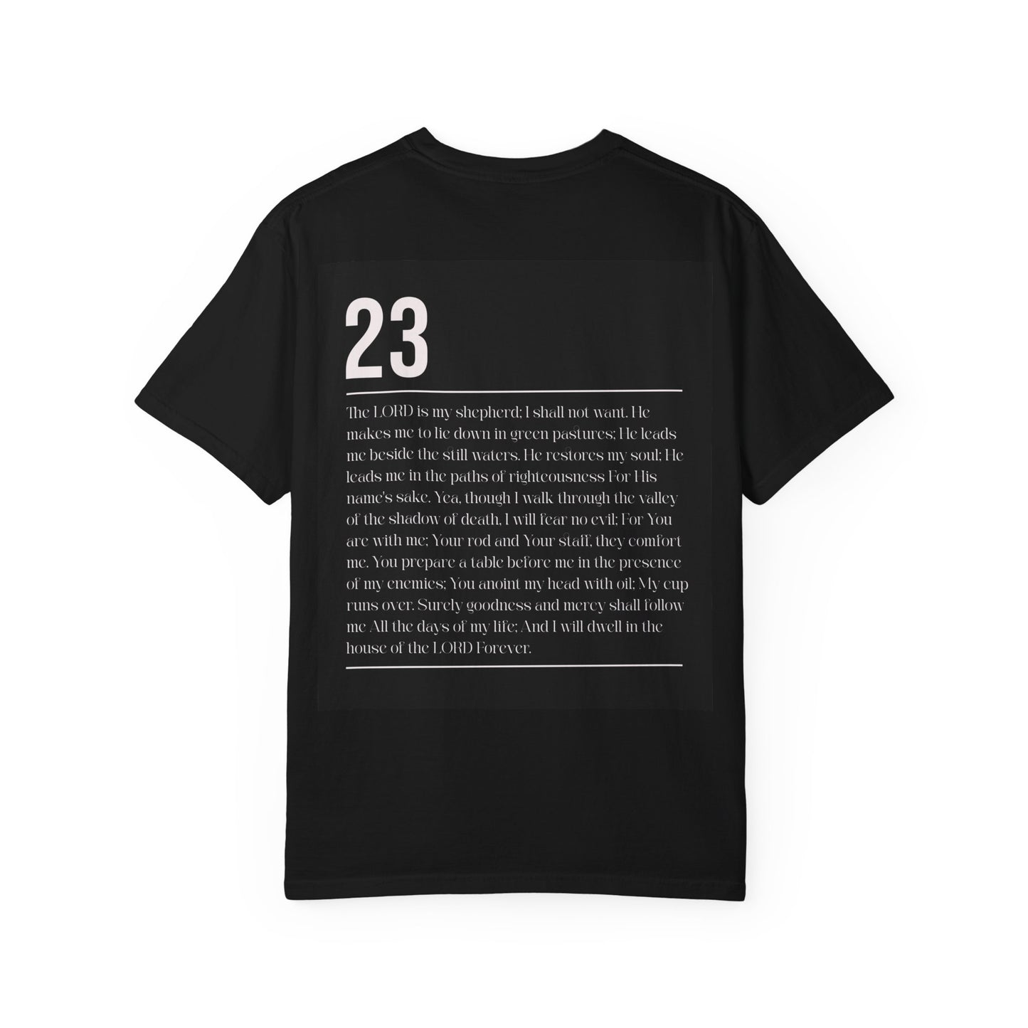 Psalms 23 T-Shirt — 'The Lord Is My Shepherd'