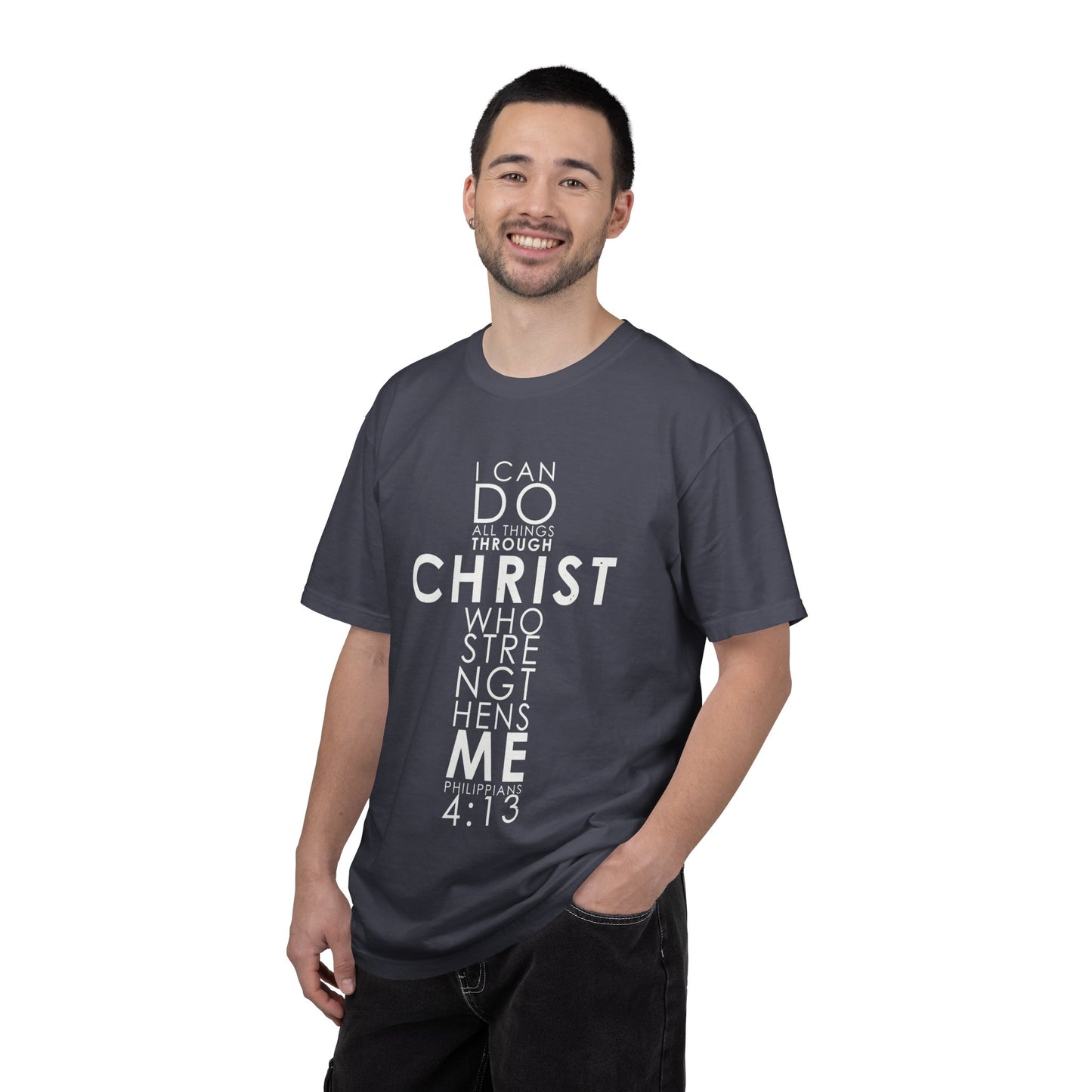Philippians 4:13 Strength Unisex Garment-Dyed T-Shirt