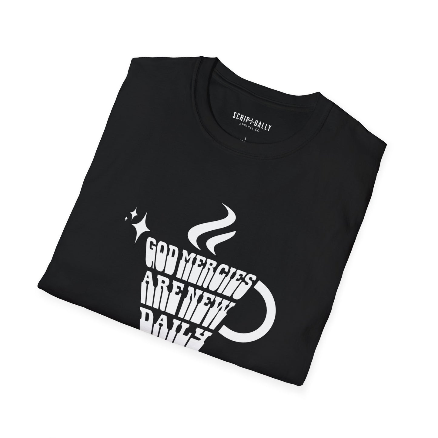 God Mercies Are New Daily T-Shirt — Inspirational Christian Faith Tee