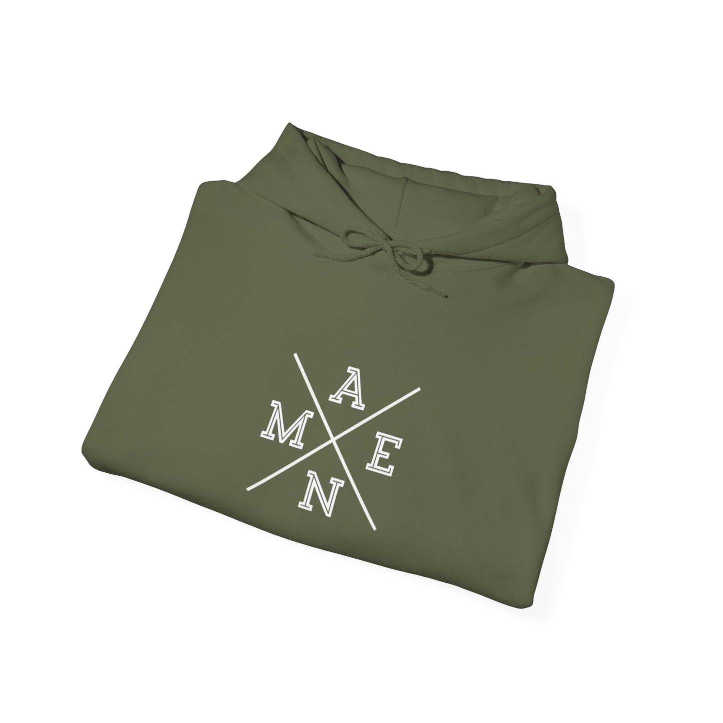 "Amen" Heavy Hooded Sweatshirt Navy