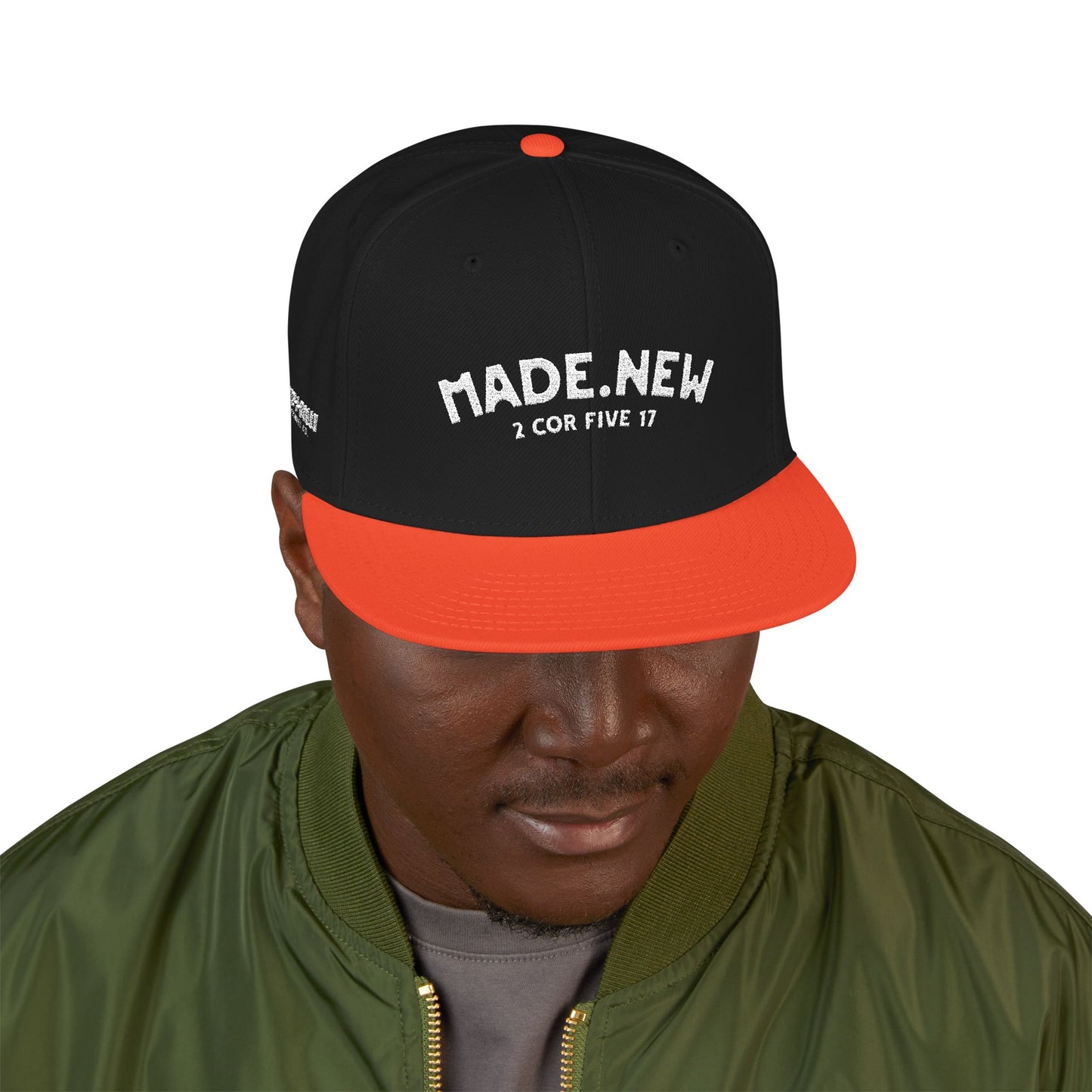 Made New Embroidered Snapback Cap