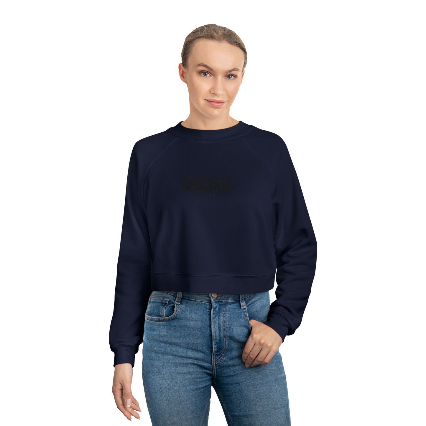 Graceful Women's Cropped Fleece Pullover