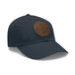 Amen, Dad Hat with Leather Patch (Round)