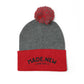 Made New Cozy Pom-Pom Knit Cap, Winter Beanie