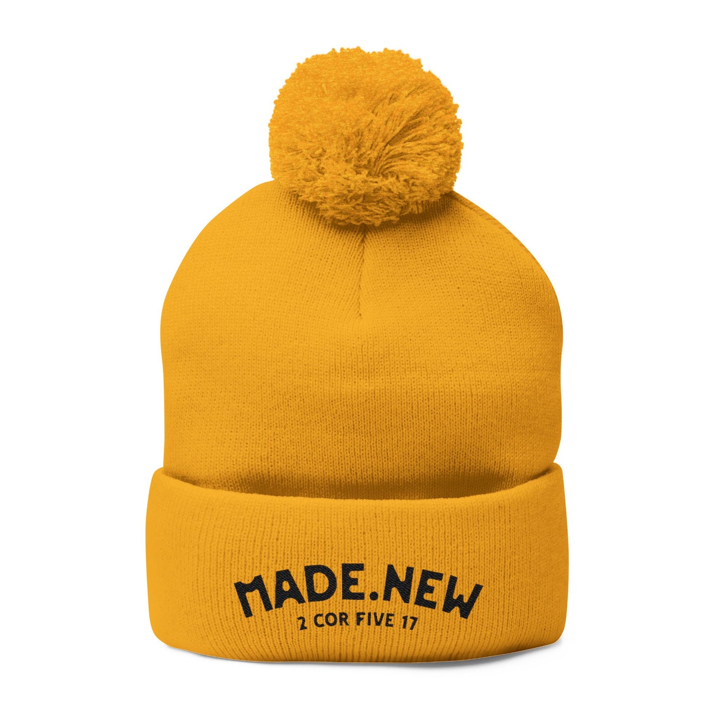 Made New Cozy Pom-Pom Knit Cap, Winter Beanie