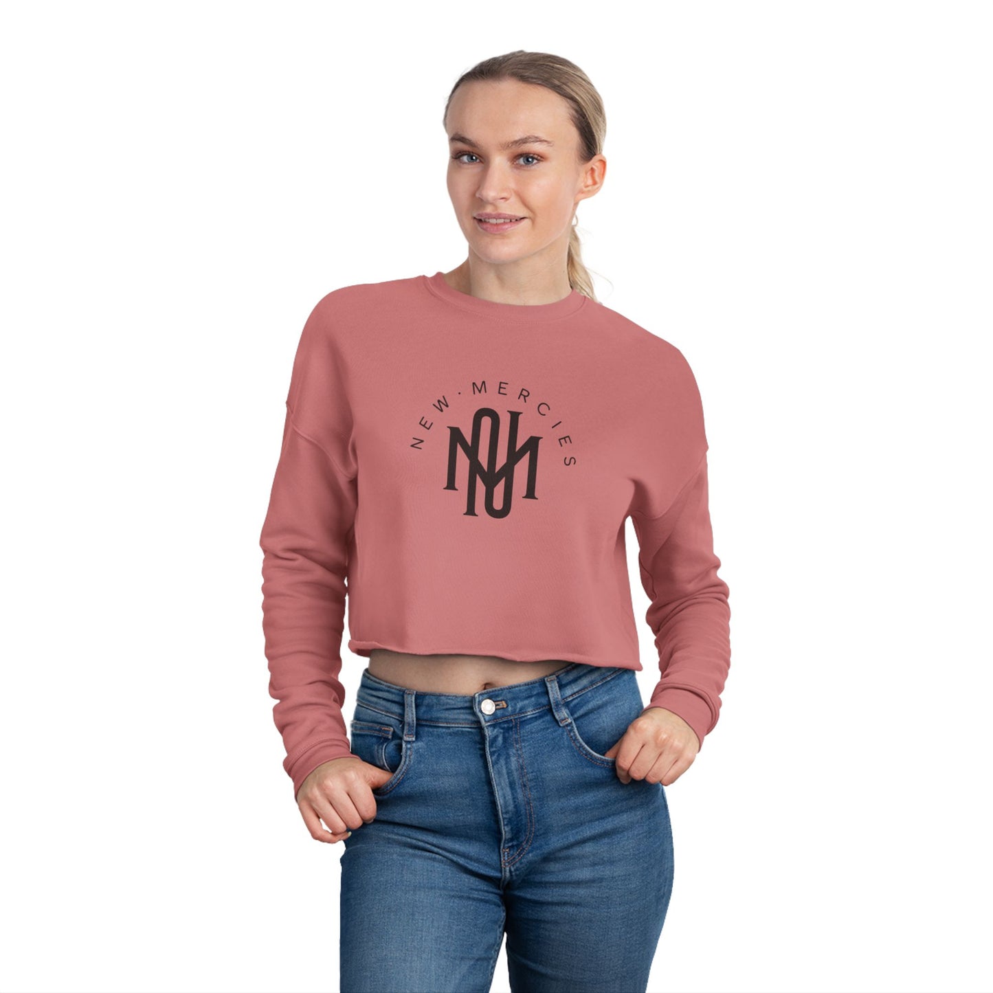 "New Mercies" Women's Cropped Sweatshirt