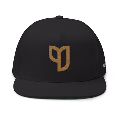 Scriptually Brand Embroidered Flat Bill Cap