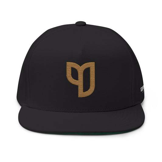 Scriptually Brand Embroidered Flat Bill Cap