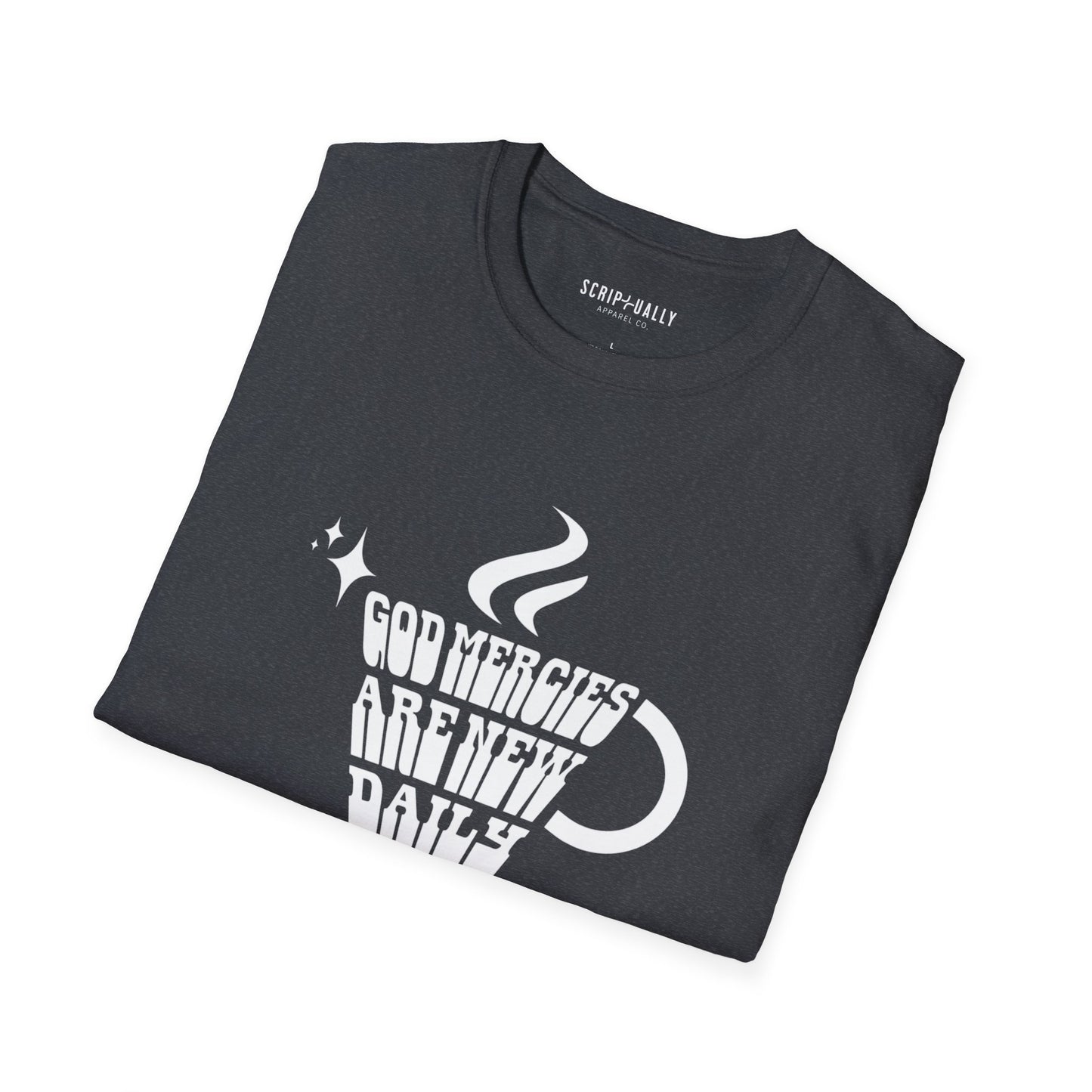God Mercies Are New Daily T-Shirt — Inspirational Christian Faith Tee