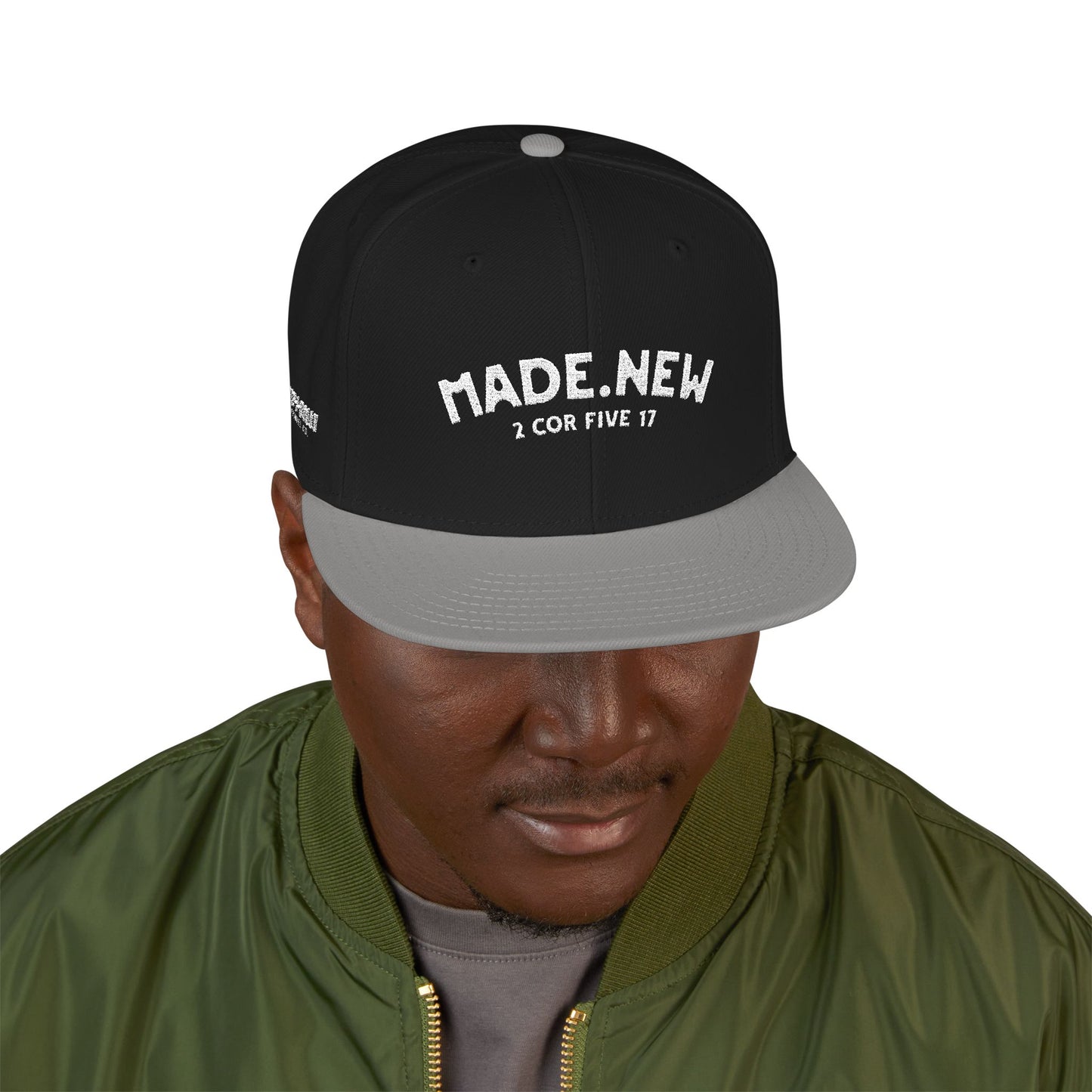 Made New Embroidered Snapback Cap