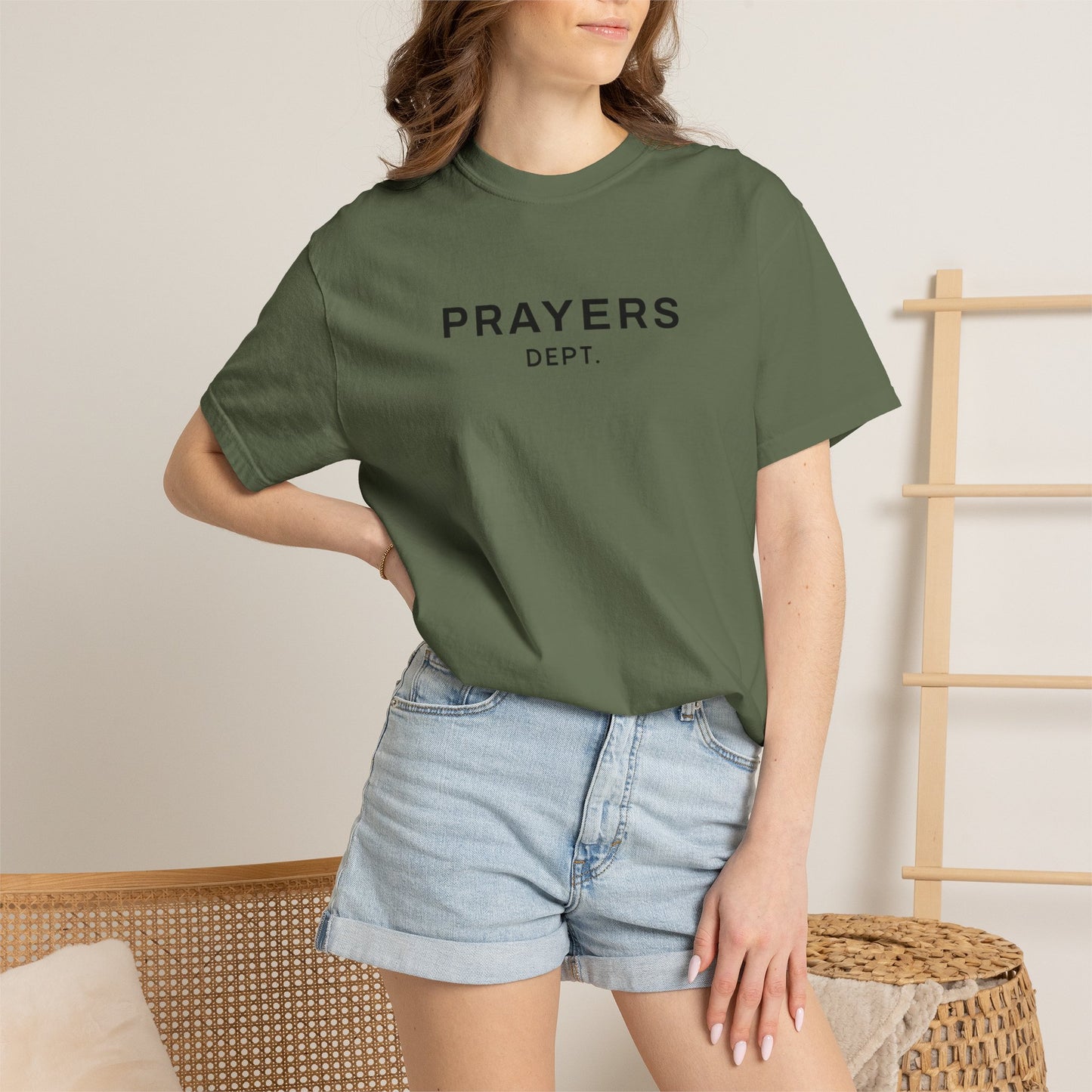 'Prayers Dept.' Garment-dyed T-Shirt