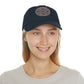 Amen, Dad Hat with Leather Patch (Round)