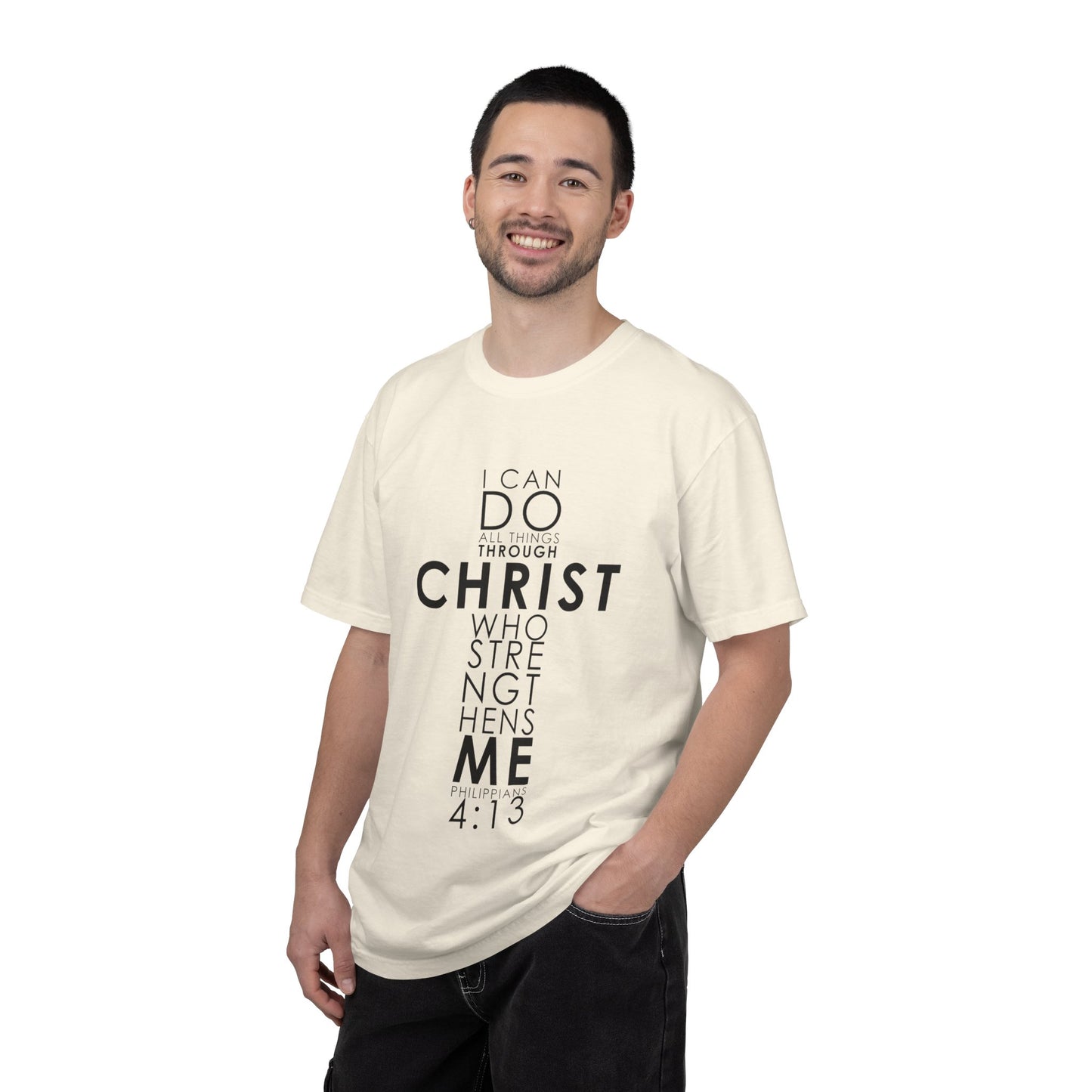 Philippians 4:13 Strength Unisex Garment-Dyed T-Shirt