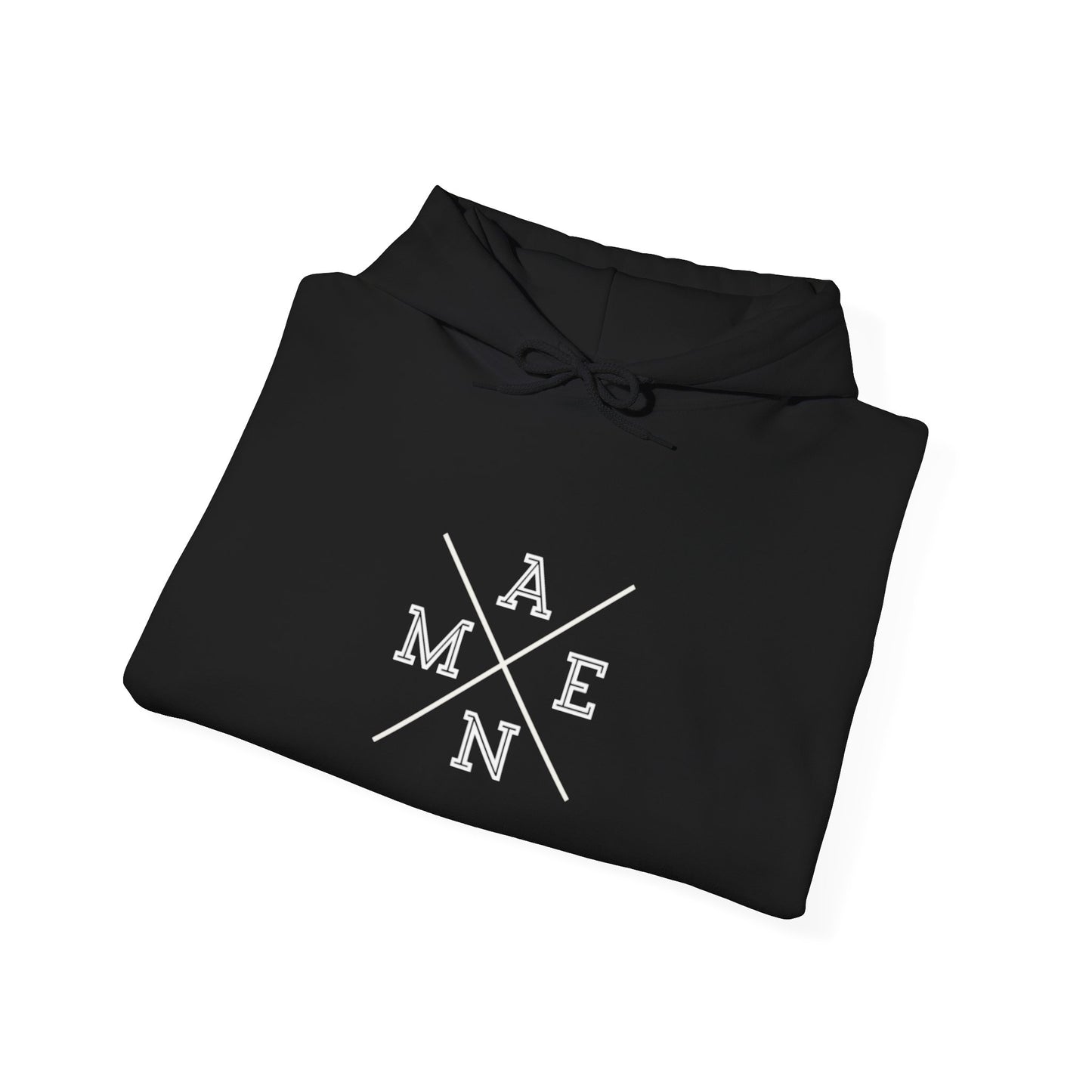 "Amen" Heavy Hooded Sweatshirt Navy