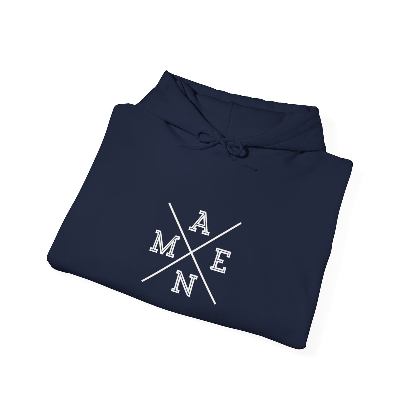 "Amen" Heavy Hooded Sweatshirt Navy
