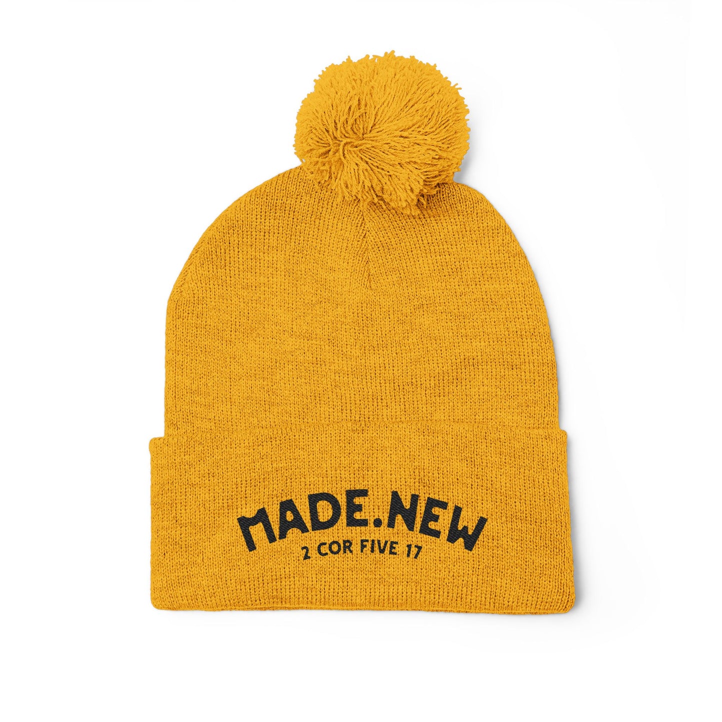 Made New Cozy Pom-Pom Knit Cap, Winter Beanie