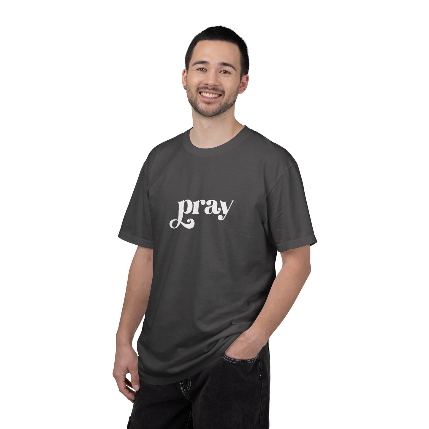 'Pray' Garment-dyed T-Shirt