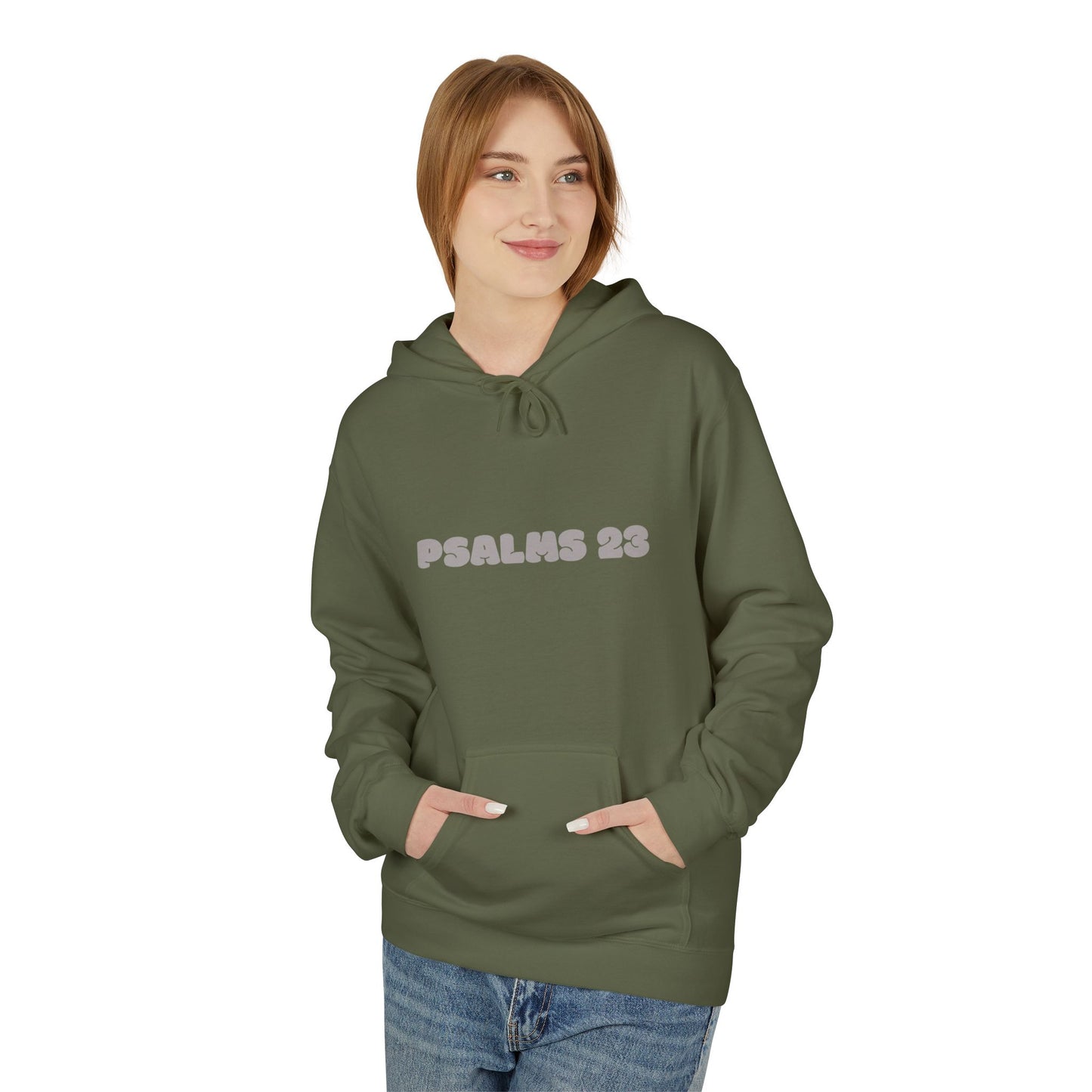 Psalms 23 Hoodie — Inspirational Scripture Fleece Hoodie