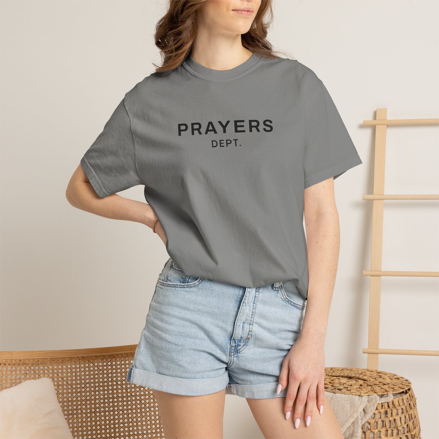 'Prayers Dept.' Garment-dyed T-Shirt