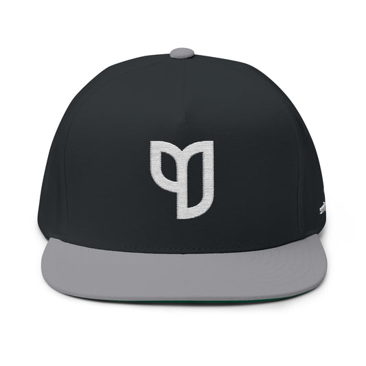 Scriptually Brand Embroidered Flat Bill Cap