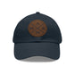 Amen, Dad Hat with Leather Patch (Round)