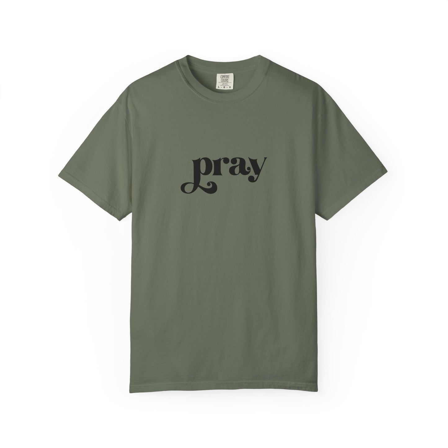 'Pray' Garment-dyed T-Shirt